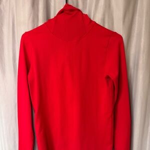 Athleta Hibiscus Red Flurry Balaclava Hoodie active running size Large